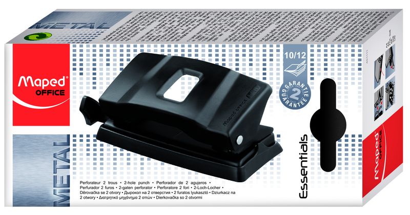 Perforadora essential metal 2 agujeros 10 / 12 hojas