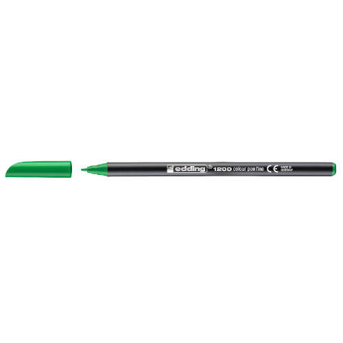 Rotulador punta fina 1200 verde fluorescente EDDING 1200-64