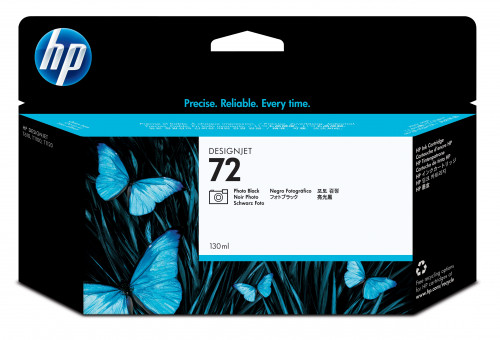 Hp cartucho de tinta 72 negro fotográfico de 130 ml