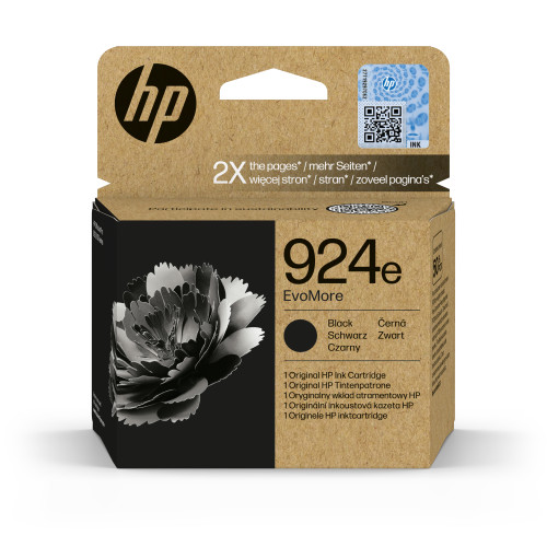 HP cartucho de tinta original evomore 924E negra