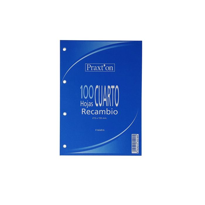 Recambio bloc PRAXTON 4 taladros cuarto 60G 100H horizontal
