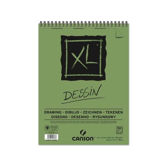 Bloc dibujo CANSON xl dessin espiral A4 160G 50H