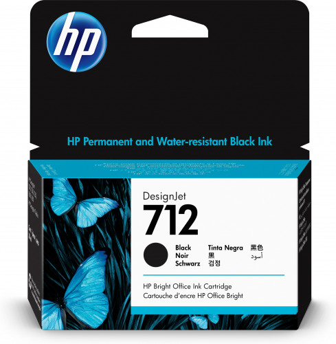 HP712 cartucho gran formato tinta hp 712 negro (3ED70A)