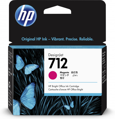 Cartucho gran formato tinta hp 712 magenta (3ED68A)