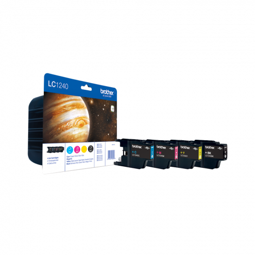 Brother cartucho pack 4 colores lc-1240CBP