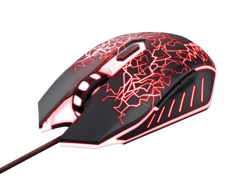 TRUST gxt 105X izza ratón ambidextro usb tipo a óptico 4000 dpi