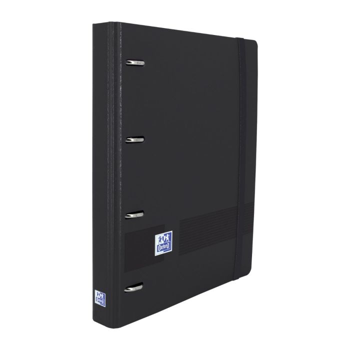 Carpebloc OXFORD 4 anillas 35MM polipropileno 360º live&go foam con goma A4+ 90G 100H negro