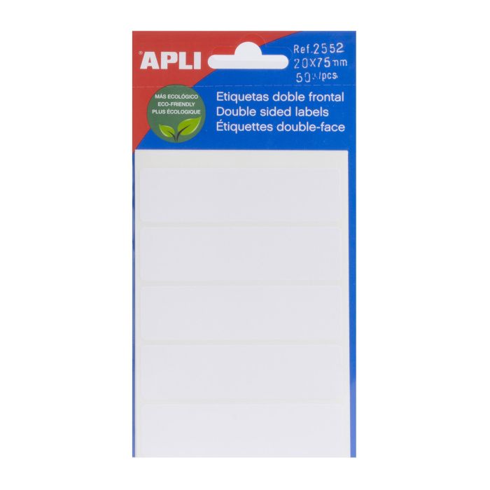 Etiqueta adhesiva APLI sobre 20X75 2552