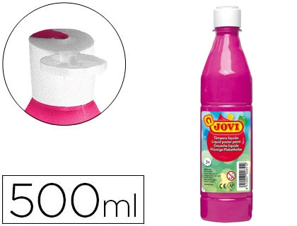 Pintura tempera JOVI 500 ml ml magenta