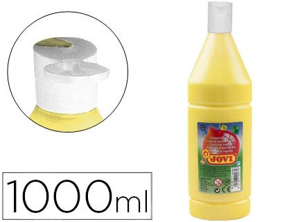 Pintura tempera JOVI 1000 ml ml amarillo