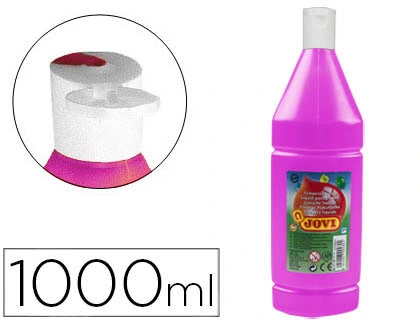 Pintura tempera JOVI 1000 ml ml magenta