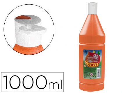 Pintura tempera JOVI 1000 ml ml naranja