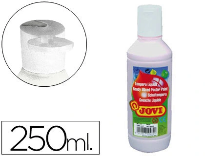 Pintura tempera JOVI 250 ml ml blanco