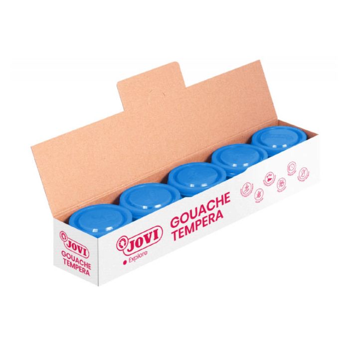 Tempera JOVI 35 ml azul cyan