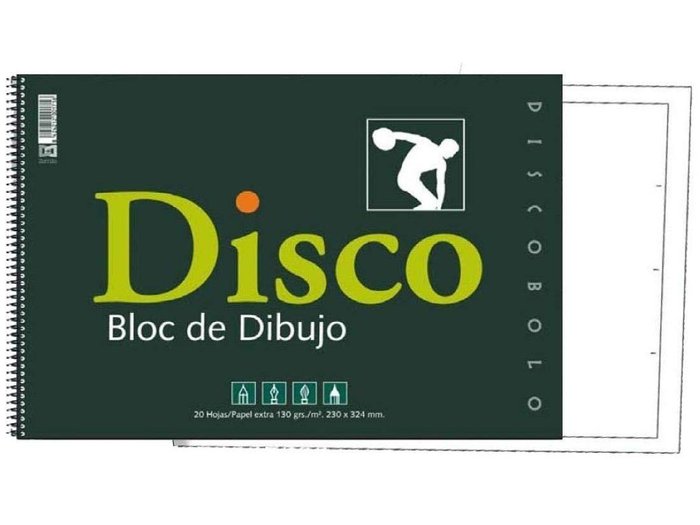 Bloc dibujo folio DISCO 170 sin recuadro espiral