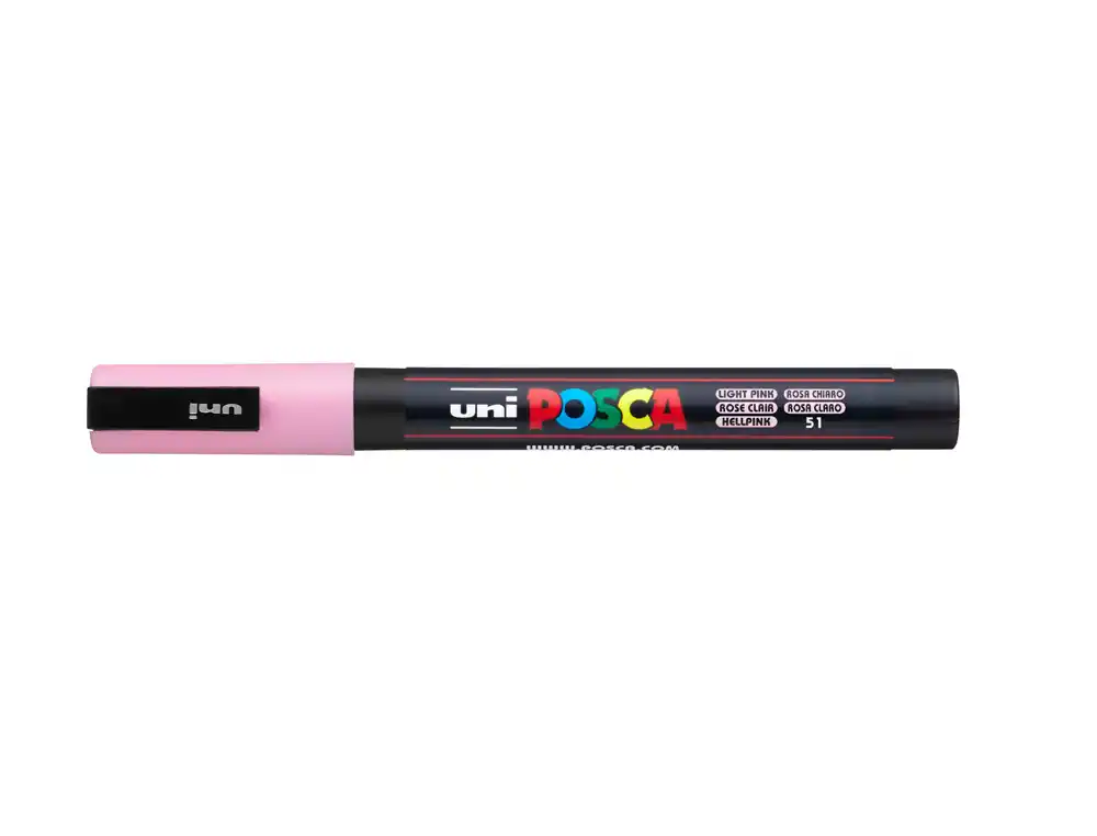 Rotulador uni POSCA pc-3M rosa claro