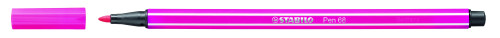 Rotulador punta fibra media 1MM. pen 68 rosa STABILO 68/56