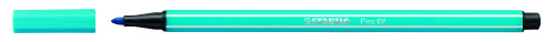 Rotulador punta fibra media 1MM. pen 68 azul neon STABILO 68/031