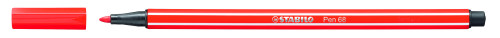 Rotulador punta fibra media 1MM. pen 68 rojo neon STABILO 68/040