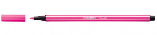 Rotulador punta fibra media 1MM. pen 68 rosa neon STABILO 68/056