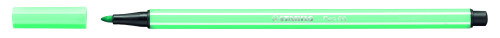 Rotulador punta fibra media 1MM. pen 68 verde hielo STABILO 68/13