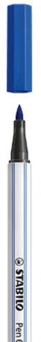 Rotulador punta fibra pincel pen 68 brush azul STABILO 568/32