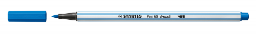 Rotulador punta fibra pincel pen 68 brush azul oscuro STABILO 568/41