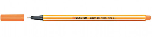 Rotulador punta fina point 88 0.4MM naranja neon STABILO 88/054