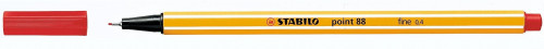 Rotulador punta fina point 88 0.4MM rojo STABILO 88/40
