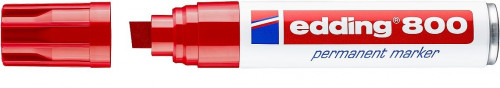 Marcador permanente punta biselada 4-12MM 800 rojo EDDING 800-02