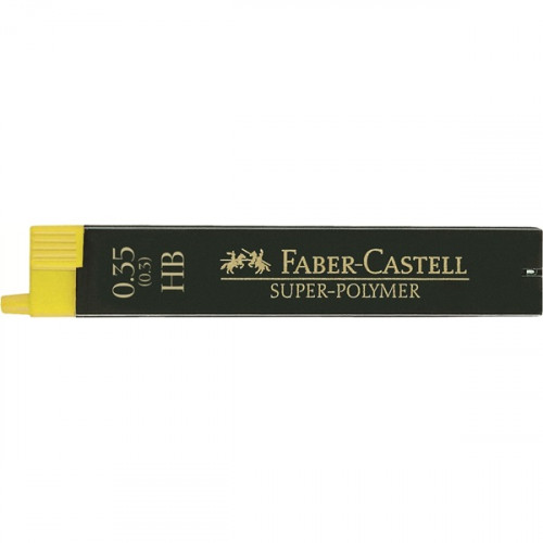 Estuche 12 minas 0.3MM super polimeras hb faber castell 120300