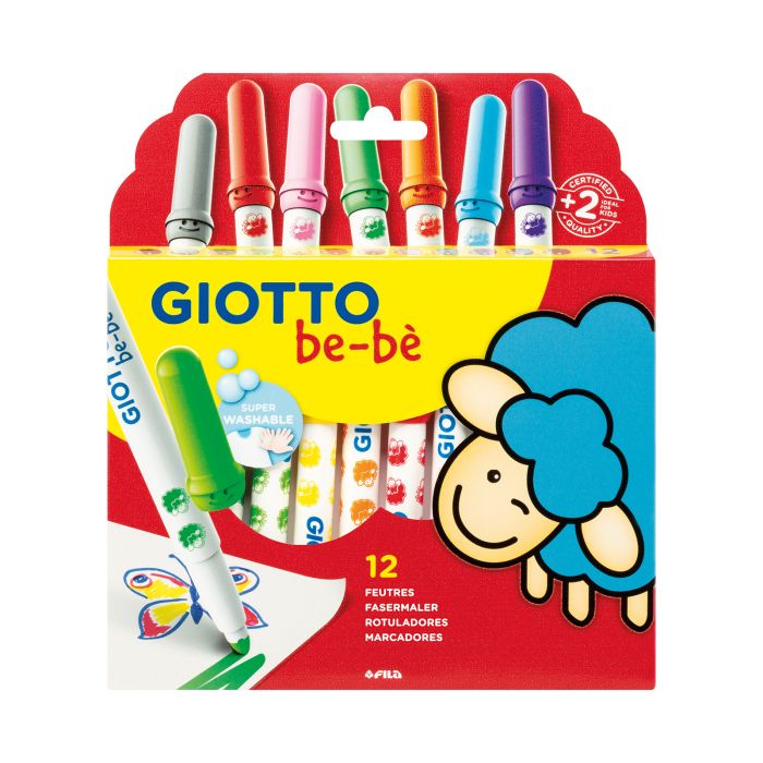 Rotulador GIOTTO be-be super 12 colores