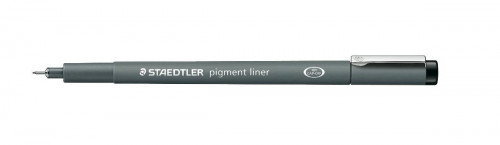 Rotulador tinta pigmentada calibrado pigment liner 0,2 mm. negro STAEDTLER 308 02-9