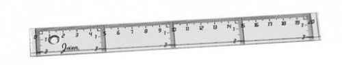 Regla plana transparente en plastico inyectado 20 cm. FAIBO 41120
