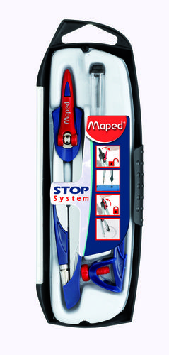 Compas MAPED stop system c/adaptador 3PIEZAS