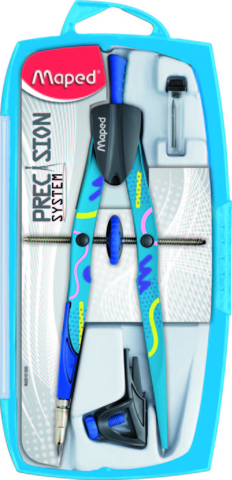 Compas MAPED system fancy bigotera precision 3 piezas color