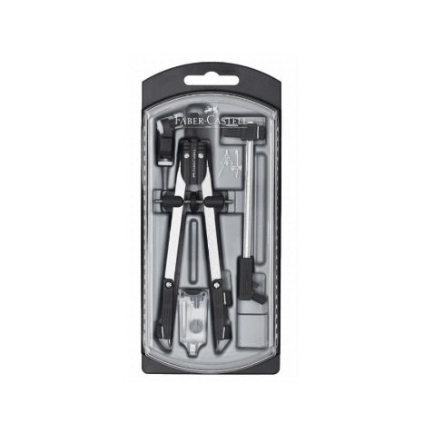 Compas faber con bigotera y alargadera