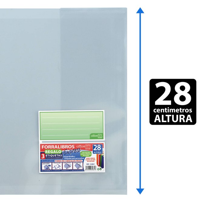 Forro libro express 28CM ajustable