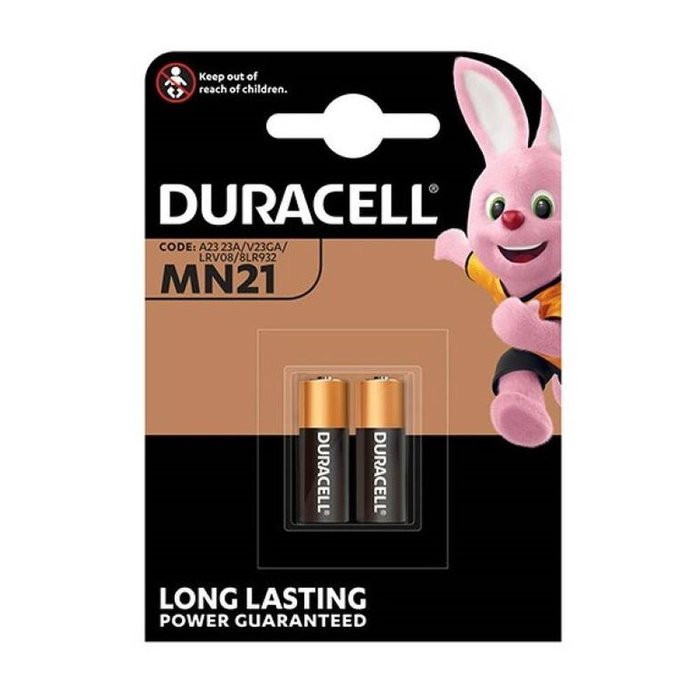 Pilas alcalina DURACELL MN21 LR23A 12V blister 2 uni