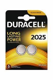 Pilas boton litio DURACELL CR2025 3V blister 2 unidades