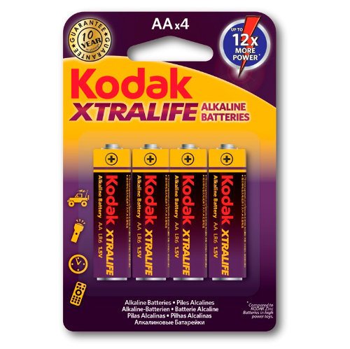 Pilas KODAK xtralife kaa LR06 aa blister 4 unidades