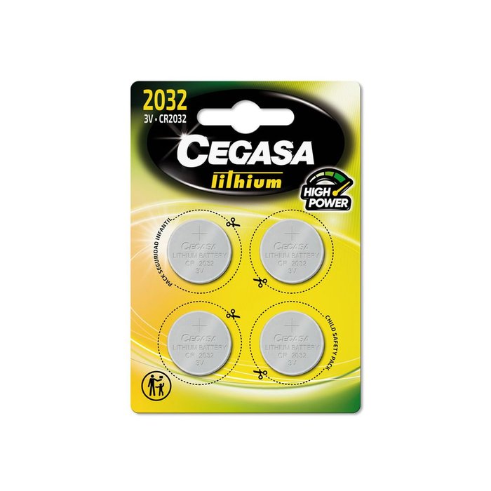 Pilas CEGASA litio boton CR2032 3V bt BL4