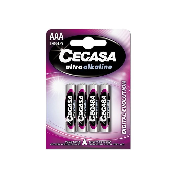 Pilas CEGASA al LR03 ultra alkaline blister 4 uds