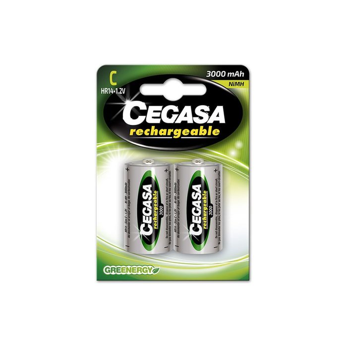 Pilas CEGASA recargable HR14 3000 mah 1 2V bl,2 uds