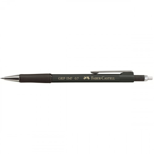 Portaminas grip 0.7MM negro faber castell 134799