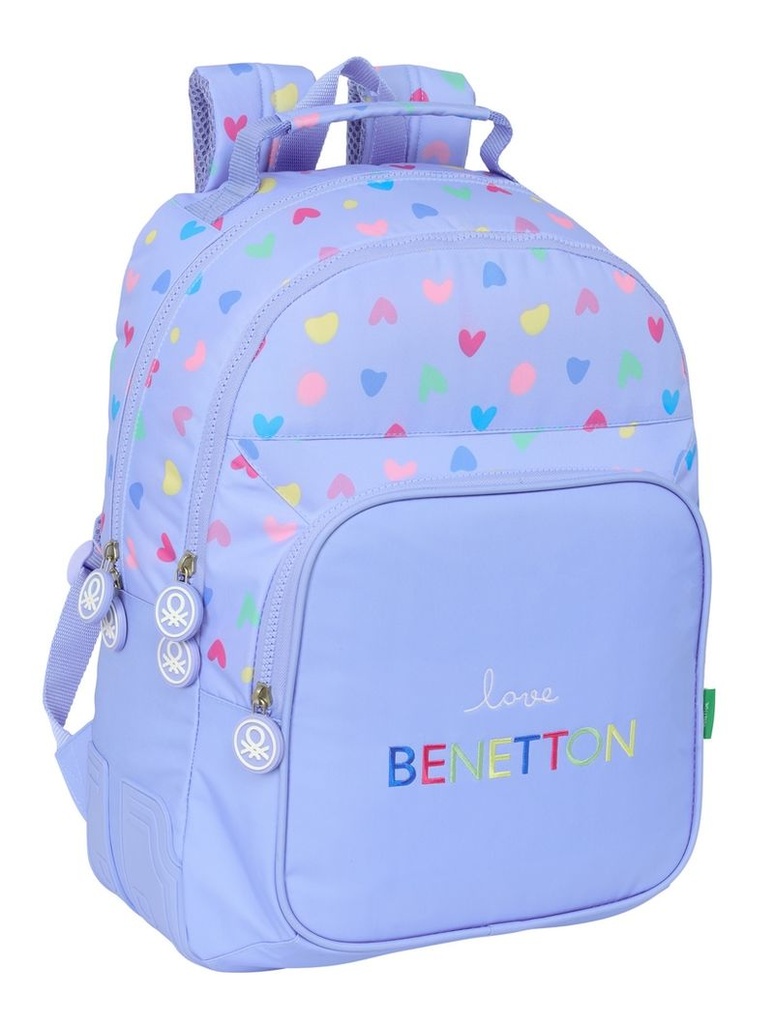 Mochila doble adapt. carro benetton 'lila'