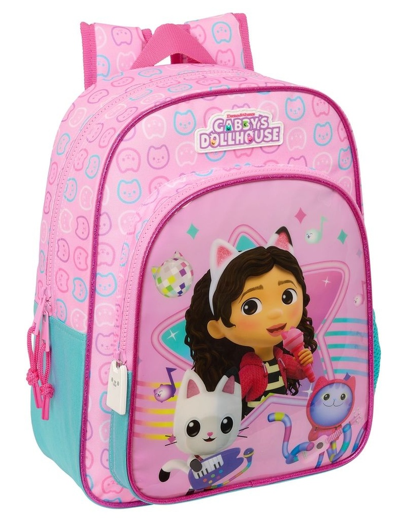 Mochila junior adapt. carro gabby's dollhouse 'party'