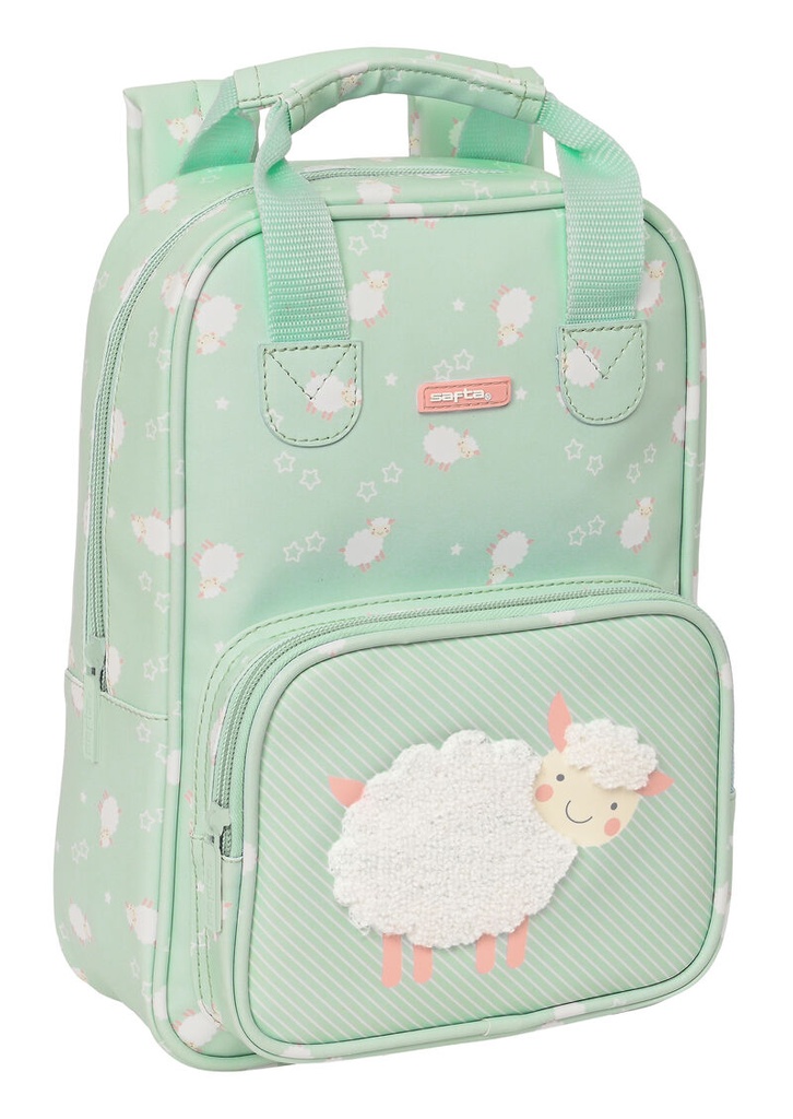 Mochila infantil con asas facil limpieza SAFTA preescolar 'ovejita'