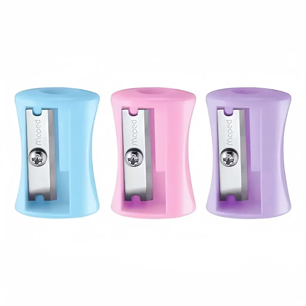 Sacapuntas MAPED plastico vivo 1 uso colores pastel surtidos