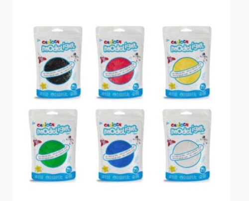 Estuche 6 uds pasta de modelar CARIOCA modelight 100G variadas CARIOCA 52005